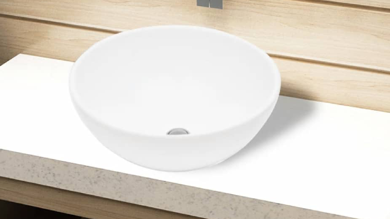 NNEVL Basin Round Ceramic 32.5cm - White
