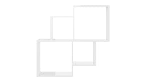 NNEVL Wall Shelves Cubes 80 x 15 x 78.5cm - Gloss White