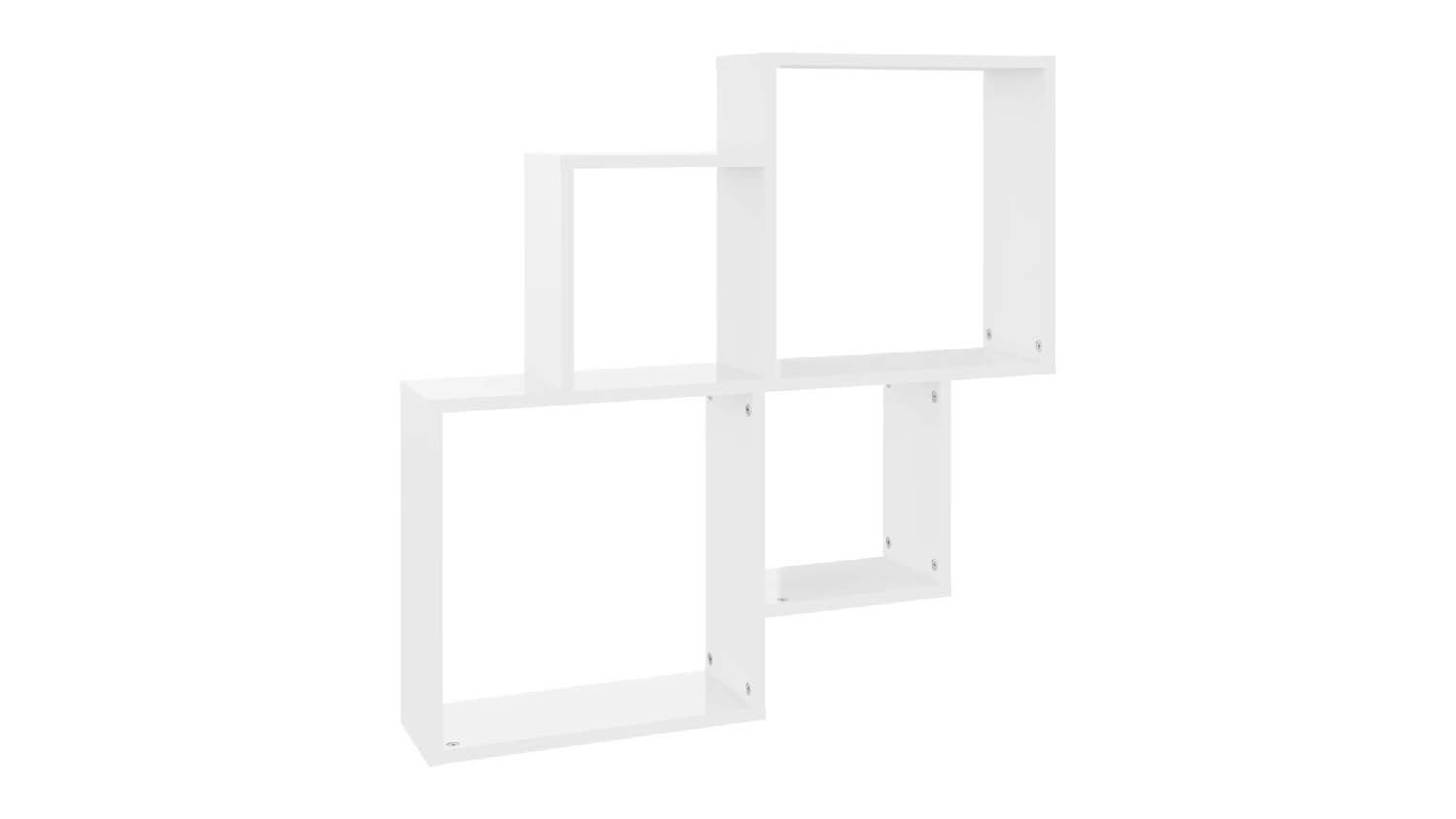 NNEVL Wall Shelves Cubes 80 x 15 x 78.5cm Gloss White Harvey Norman