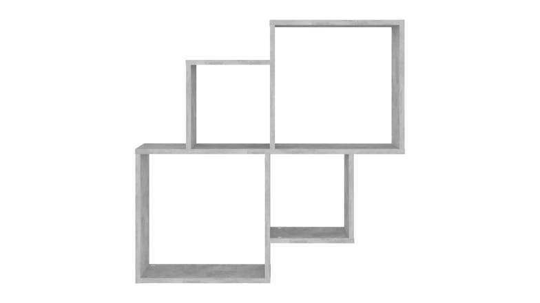 NNEVL Wall Shelves Cubes 80 x 15 x 78.5cm - Concrete Grey