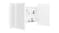 NNEVL LED Backlit Bathroom Mirror Cabinet 80 x 12 x 45cm - White