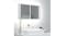 NNEVL LED Backlit Bathroom Mirror Cabinet 80 x 12 x 45cm - White