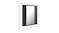 NNEVL LED Backlit Bathroom Mirror Cabinet 40 x 12 x 45cm - Gloss Grey