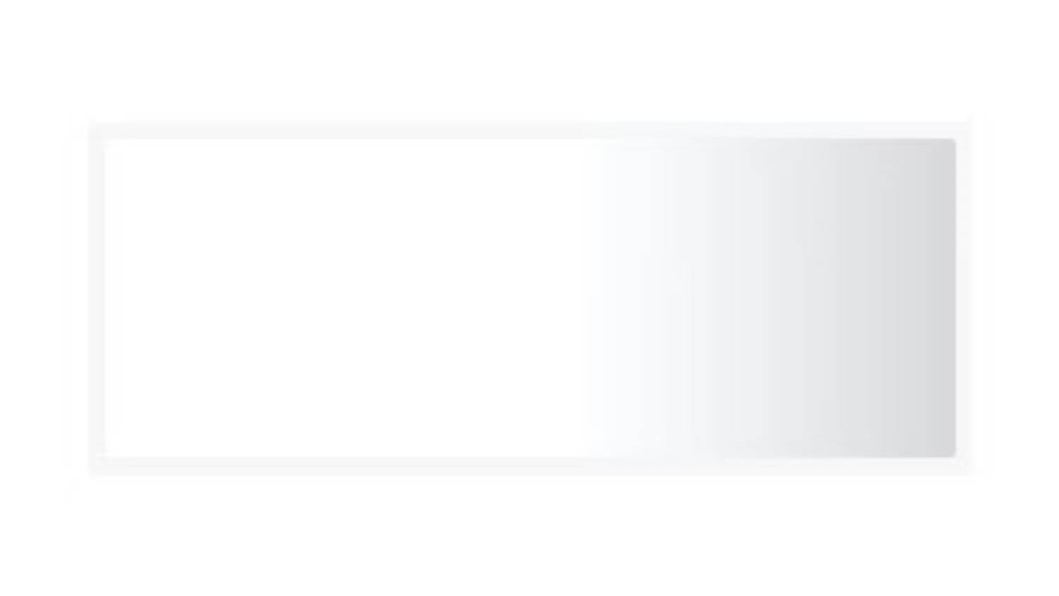 NNEVL LED Backlit Bathroom Mirror in 100 x 8.5 x 37cm