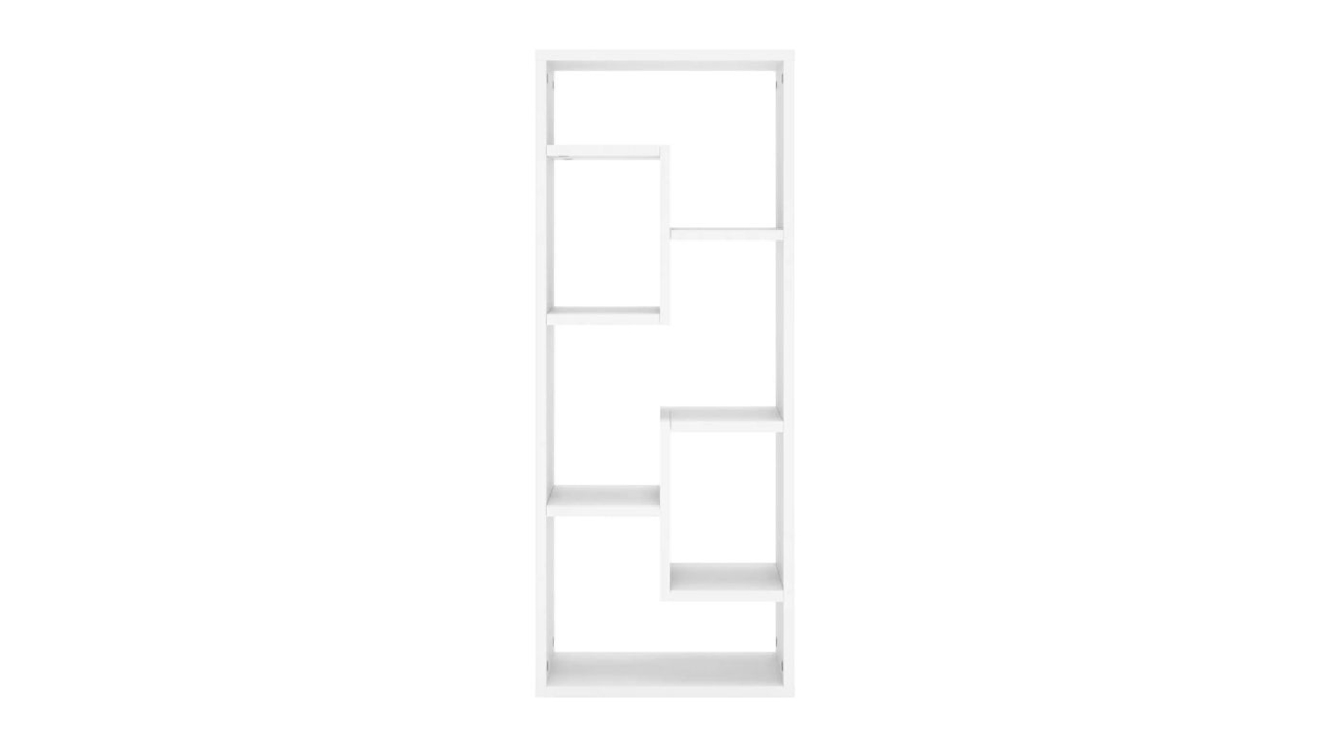 NNEVL Wall Shelves 5 Display 36 x 16 x 90cm - White