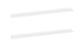 NNEVL Wall Shelves Ledge 2pcs. 100 x 9 x 3cm - White