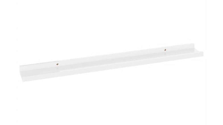 NNEVL Wall Shelves Ledge 2pcs. 80 x 9 x 3cm - Gloss White