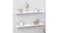 NNEVL Wall Shelves Ledge 2pcs. 80 x 9 x 3cm - Gloss White