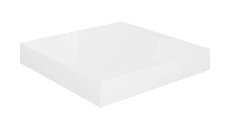 NNEVL Wall Shelves Ledge 2pcs. 23 x 23.5 x 3.8cm - Gloss White