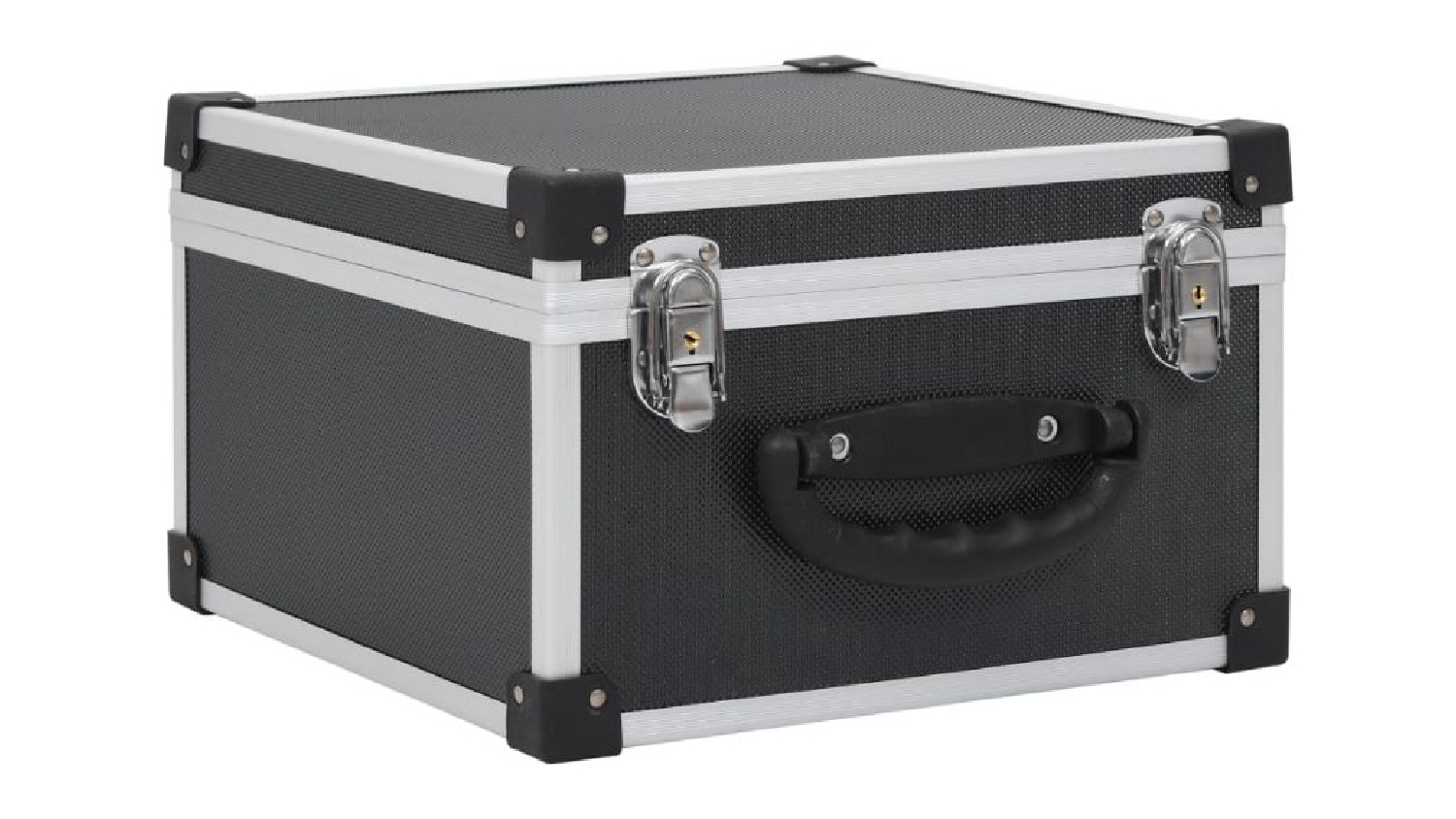 NNEVL CD Storage in a sleek aluminium and black finish