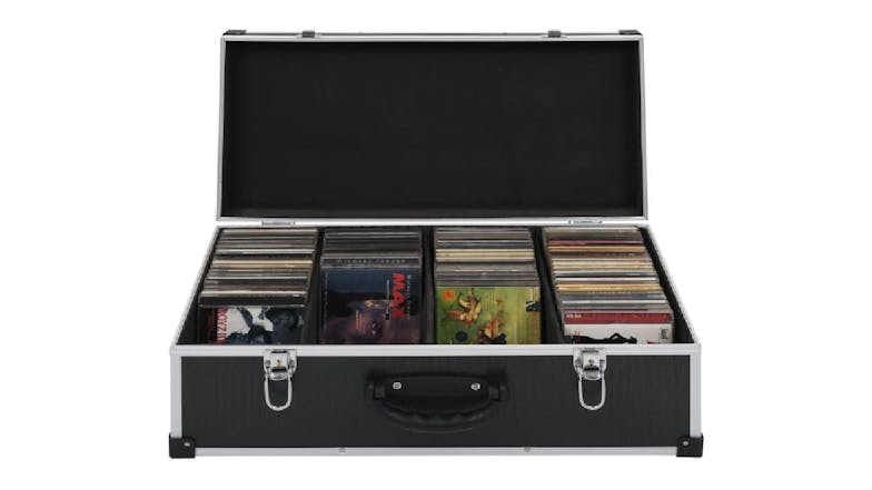 NNEVL CD Storage (80 CDs) - Aluminium/Black