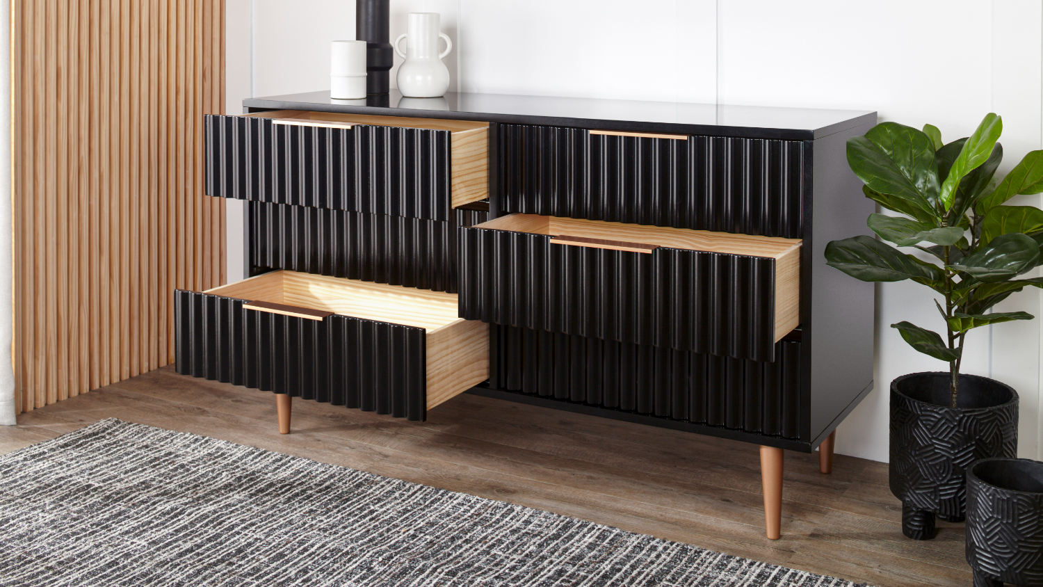 Cuba 6 Drawer Lowboy