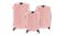 TSB Living Voyage Elite Luggage Case Set 3pcs. - Pink