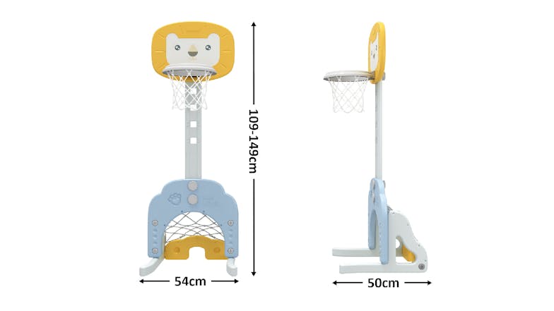 TSB Living Children's 3-in-1 Basketball Hoop - Lion Theme