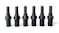 TSB Living 6 Bottle Wall Mounted Industrial Pipe Wine Rack - Black