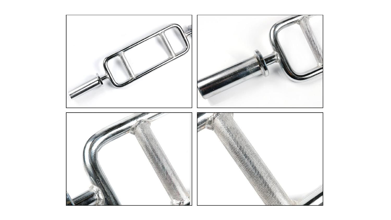 PROTRAIN Solid Olympic Tricep Bar w/ Spring Collars