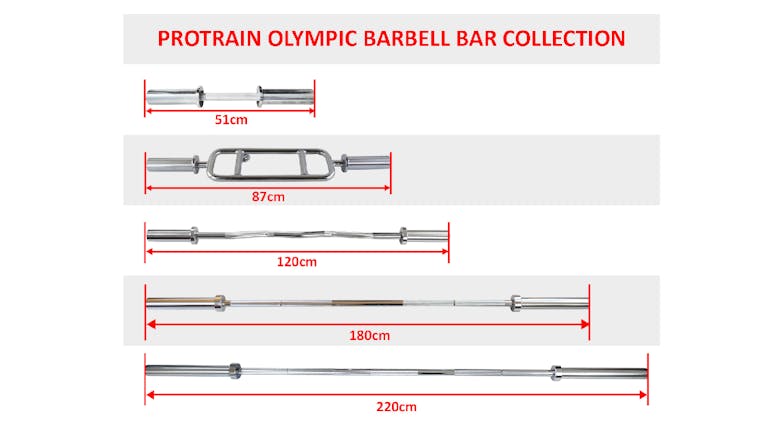 PROTRAIN Olympic Curl Bar w/ Collars