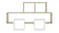 NNEVL Wall Shelves Car-Shaped  82 x 15 x 51cm - Sonoma Oak/White