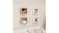 NNEVL Wall Shelves Floating Cube 4pcs. 26 x 15 x 26 - Sonoma Oak/White