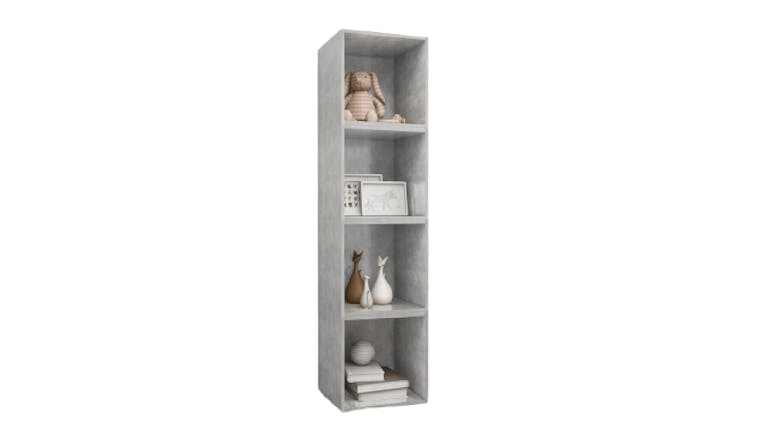 NNEVL Wall Cabinet 4pcs. 37 x 37 x 37cm - Concrete Grey