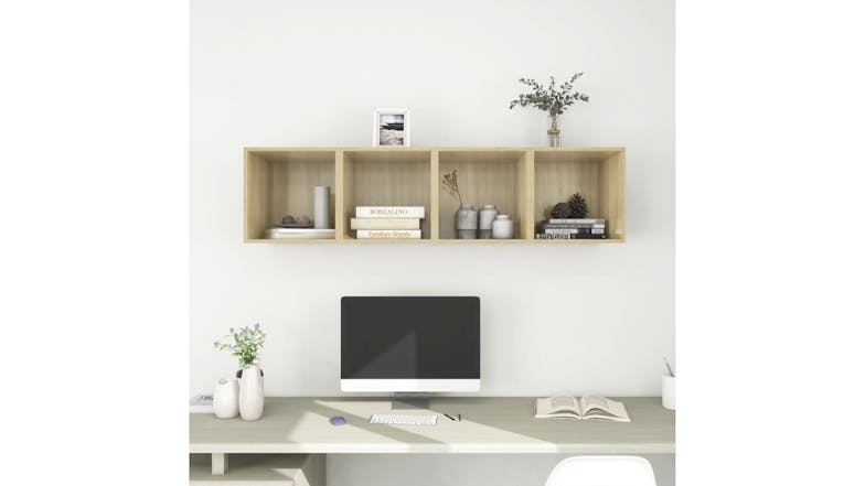 NNEVL Wall Cabinet 4pcs. 37 x 37 x 37cm - Sonoma Oak