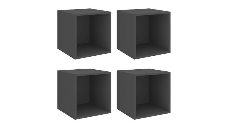 NNEVL Wall Cabinet 4pcs. 37 x 37 x 37cm - Grey