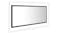 NNEVL LED Backlit Bathroom Mirror 100 x 8.5 x 37cm - Gloss Black