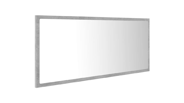 NNEVL LED Backlit Bathroom Mirror 100 x 8.5 x 37cm - Concrete Grey