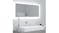 NNEVL LED Backlit Bathroom Mirror 100 x 8.5 x 37cm - Concrete Grey