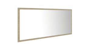 NNEVL LED Backlit Bathroom Mirror 100 x 8.5 x 37cm - Sonoma Oak