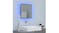 NNEVL LED Backlit Bathroom Mirror 40x8.5x37cm Gloss Grey
