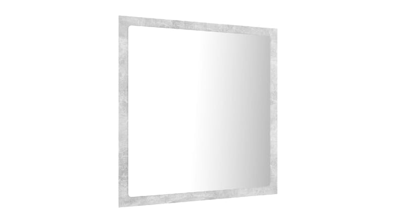 NNEVL LED Backlit Bathroom Mirror 40 x 8.5 x 37cm - Concrete Grey