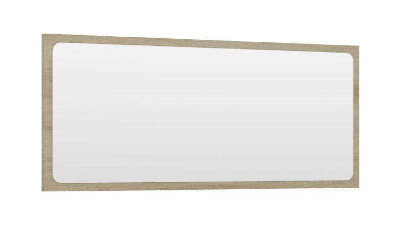 NNEVL Bathroom Mirror 90 x 1.5 x 37cm - Sonoma Oak