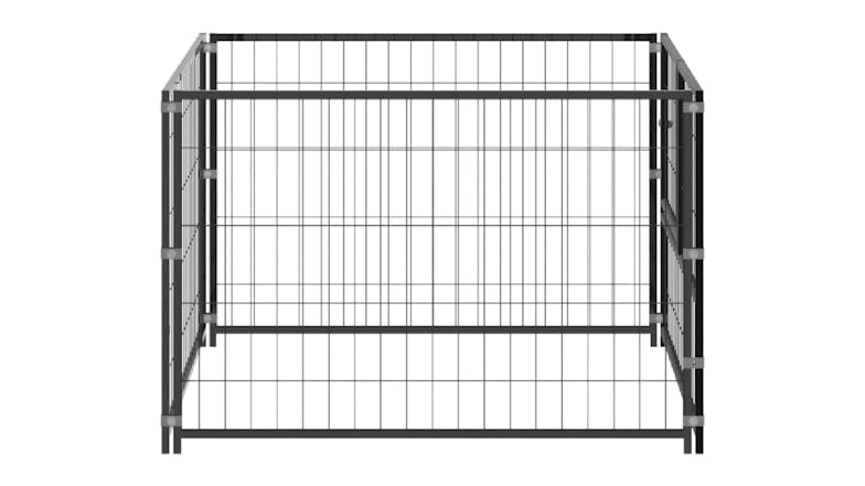 NNEVL Dog Cage Steel 100 x 100 x 70cm - Black