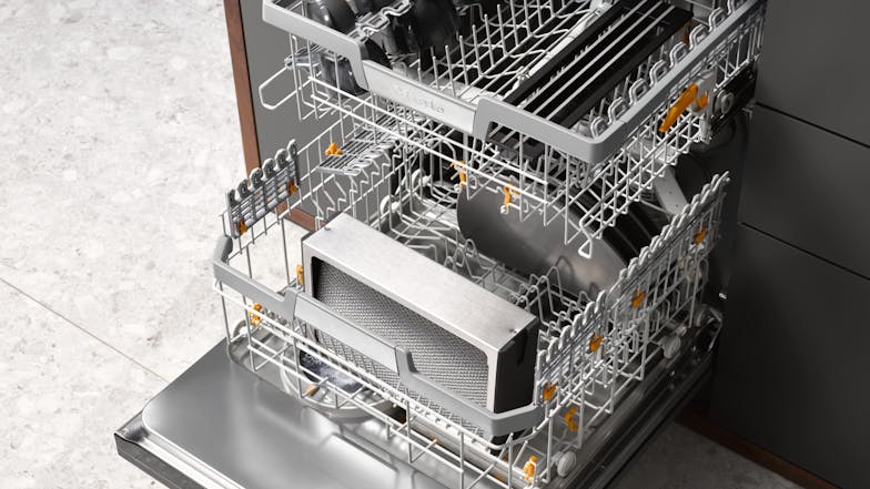 Miele 15 Place Setting Semi Integrated 60cm Dishwasher - Obsidian Black (G 7919 SCi XXL/11321250)