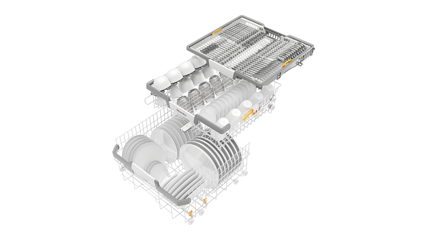 Miele 14 Place Setting BuiltUnder 60cm Dishwasher CleanSteel (G 7114