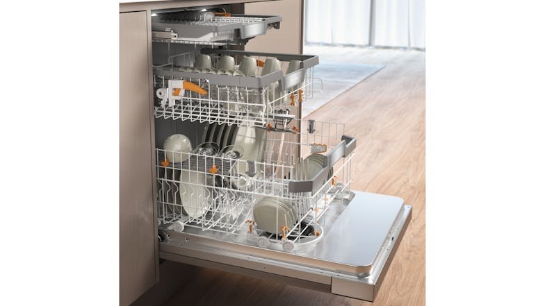 Miele 15 Place Setting Semi Integrated 60cm Dishwasher - CleanSteel (G 7319 SCi XXL/11321130)