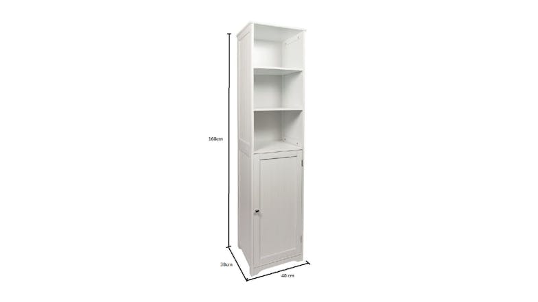 TSB Living Tower Bathroom Cabinet - White