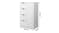 TSB Living 5 Compartment Storage Cabinet & Drawers - White