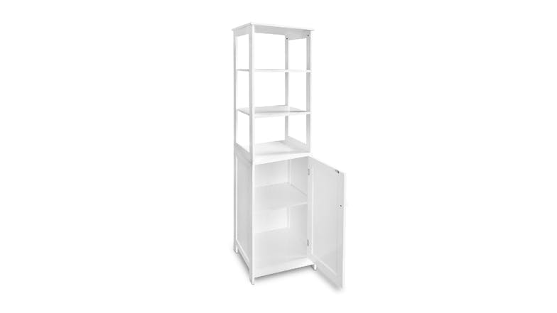 TSB Living Bathroom Cabinet & Shelf - White