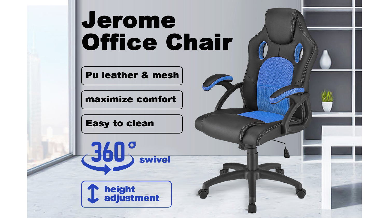 TSB Living Jerome Office Chair Harvey Norman New Zealand