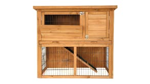 TSB Living Outdoor Rabbit Hutch 2 Door 90cm - Wood