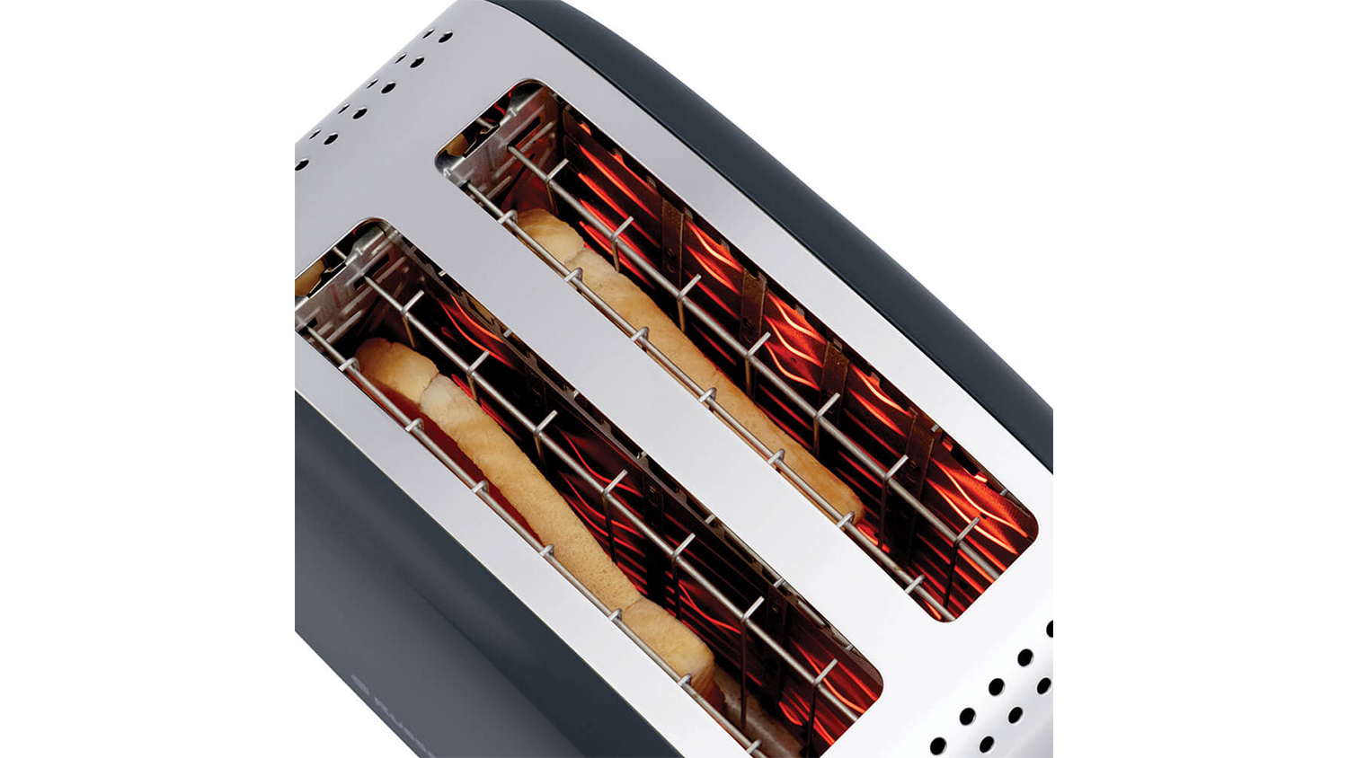 Russell Hobbs Colours Plus 2 Slice Toaster Grey Harvey Norman New