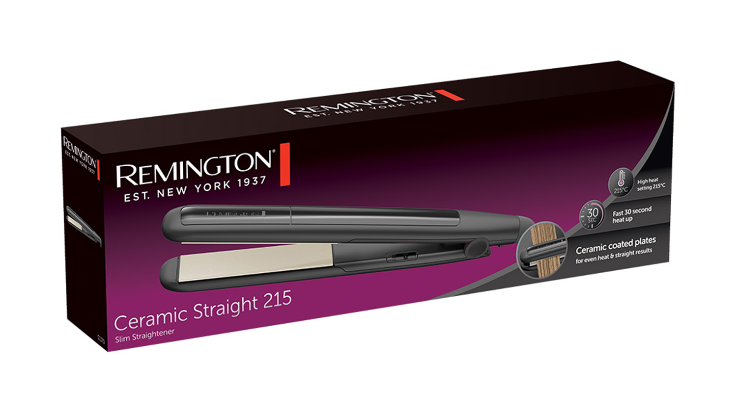 Remington Straight 215 Slim Ceramic Hair Straightener Harvey Norman