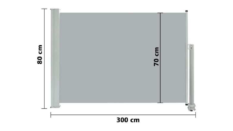 NNEVL Retractable Side Awning 0.8 x 3m -Grey