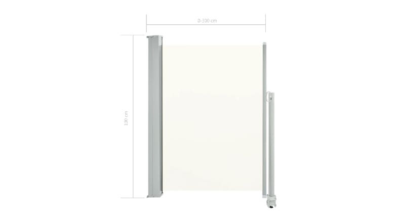 NNEVL Retractable Side Awning 1 x 3m - Cream