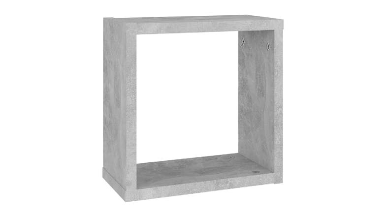 NNEVL Wall Shelves Floating Cube 2pcs. 30 x 15 x 30 - Concrete Grey