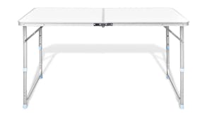 NNEVL Camping Table Folding Height Adjustable 120 x 60cm