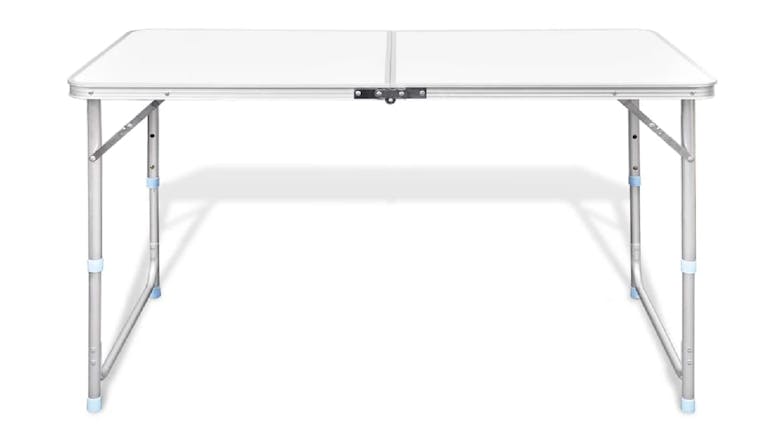 NNEVL Camping Table Folding Height Adjustable 120 x 60cm