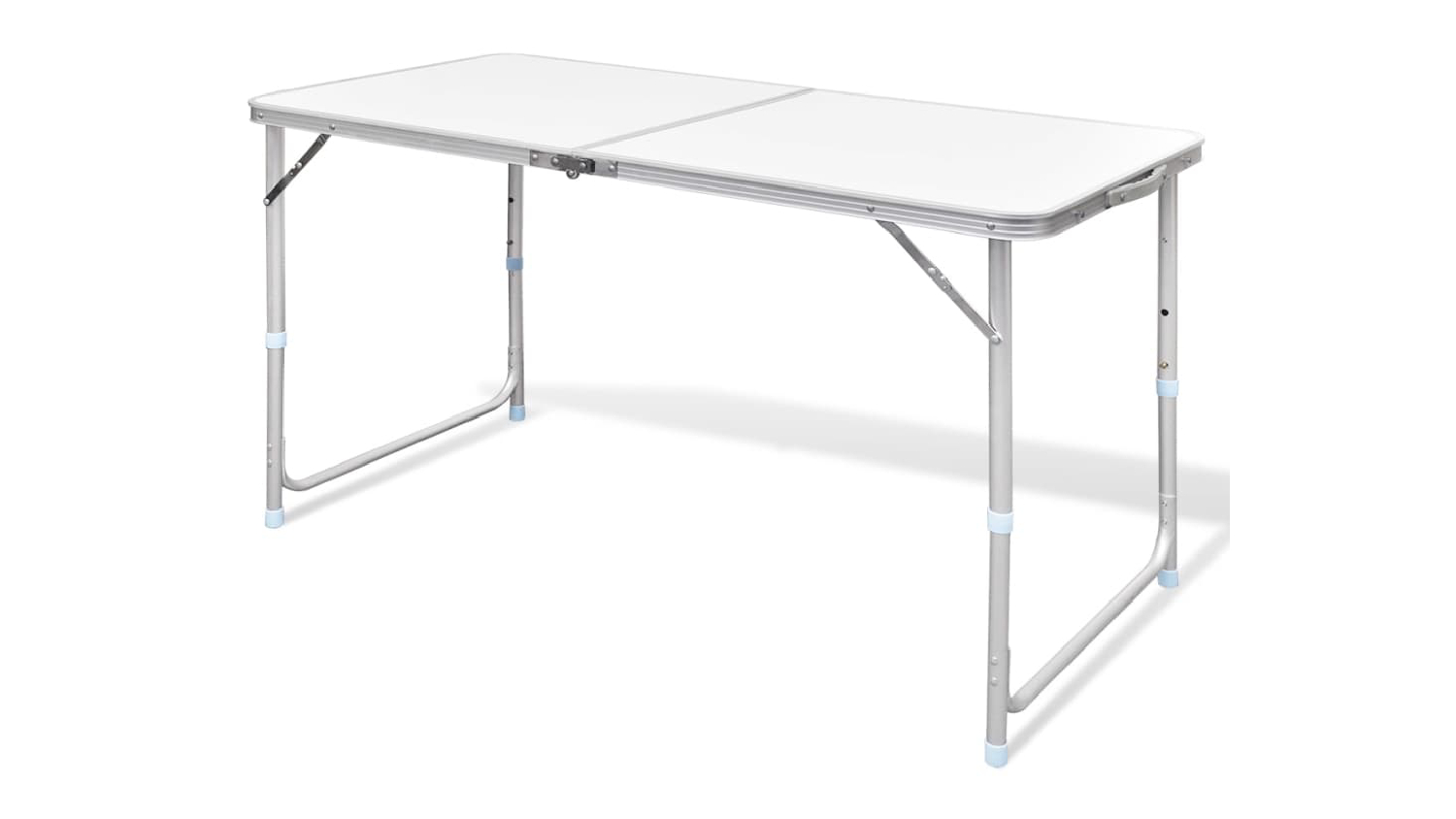 NNEVL Height-Adjustable Folding Camping Table 120 x 60cm